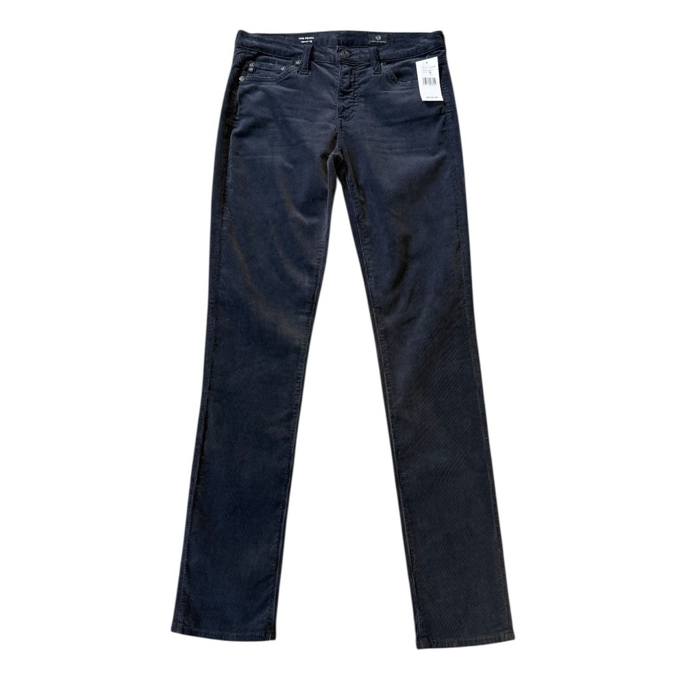 AG Adriano Goldschmied The Prima Cigarette Leg Corduroy Pants Grey Size 4 26‎